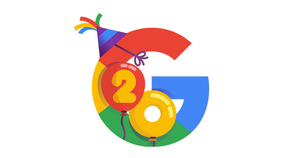 تولد گوگل و بیست سالگی