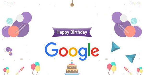 تولد بیست سالگی گوگل